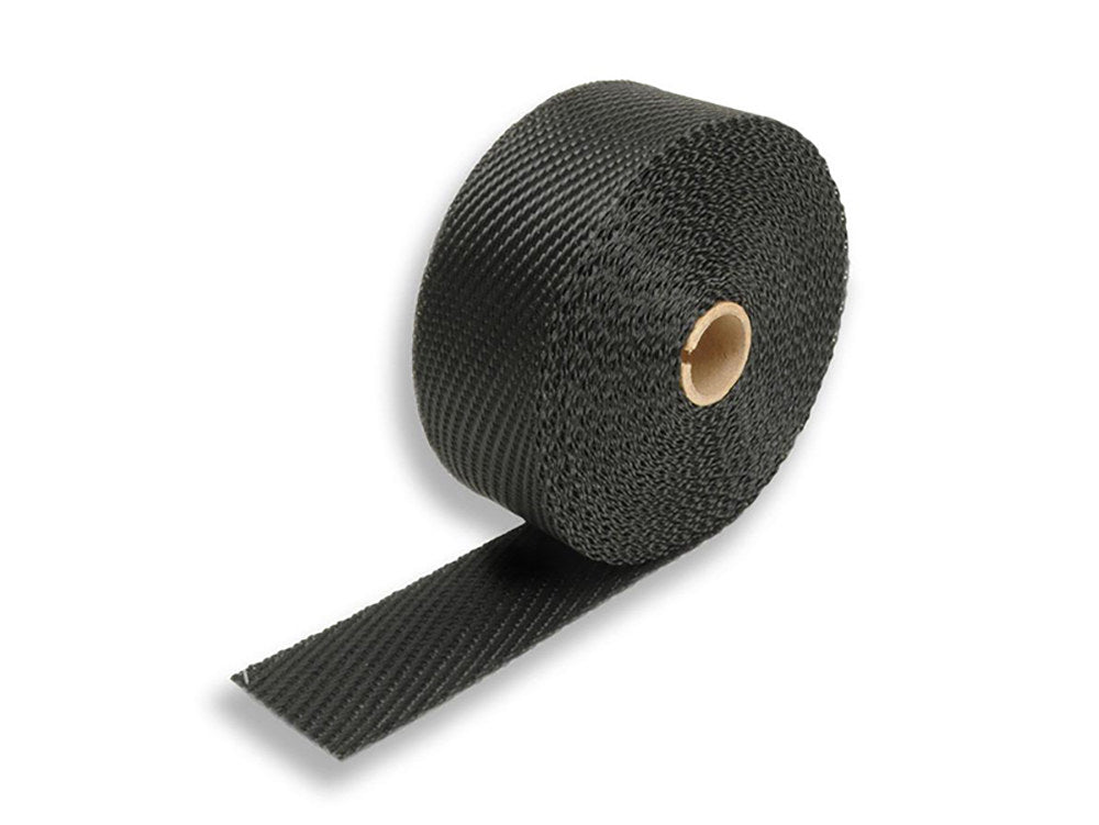 Black Titanium Heat Wrap. 2in. Wide x 25 Foot Roll with Locking Ties. - Design Engineering Inc