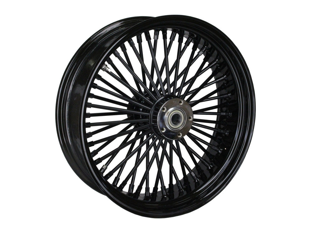 18in. x 5.5in. Mammoth Fat Spoke Rear Wheel - Gloss Black. Fits Dyna 2012-2017 & Sportster 2014-2021. - DNA Specialty
