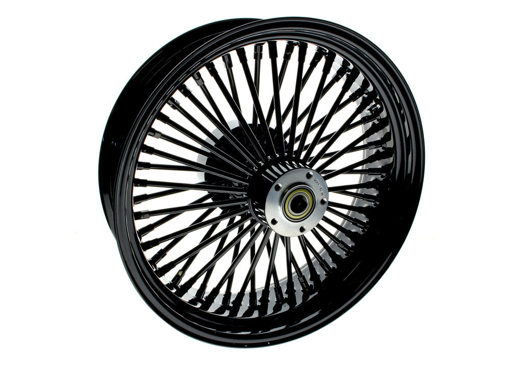 18in. x 5.5in. Mammoth Fat Spoke Rear Wheel - Gloss Black. Fits Touring 2009up with ABS & Cush Drive. - DNA Specialty