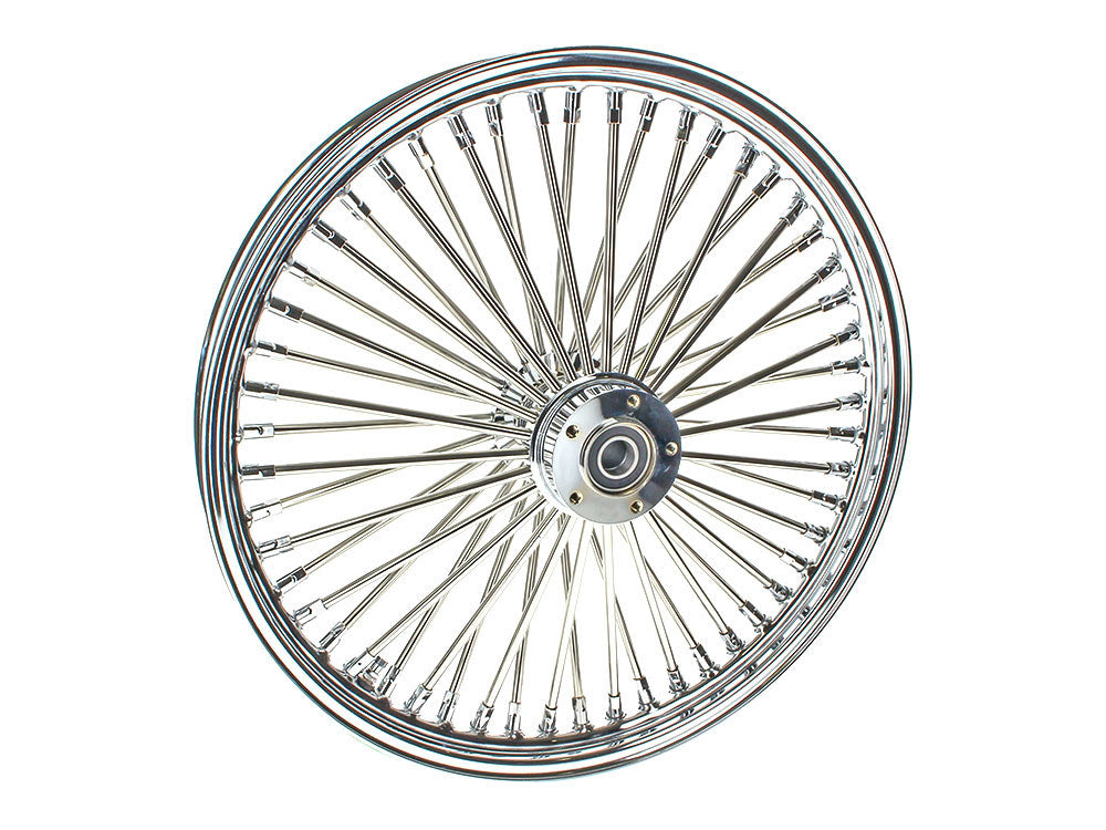 21in. x 3.5in. Mammoth Fat Spoke Front Wheel - Chrome. Fits Softail Heritage 2007-2010, Deluxe 2007-2010 & Fatboy 2008-2010 - DNA Specialty
