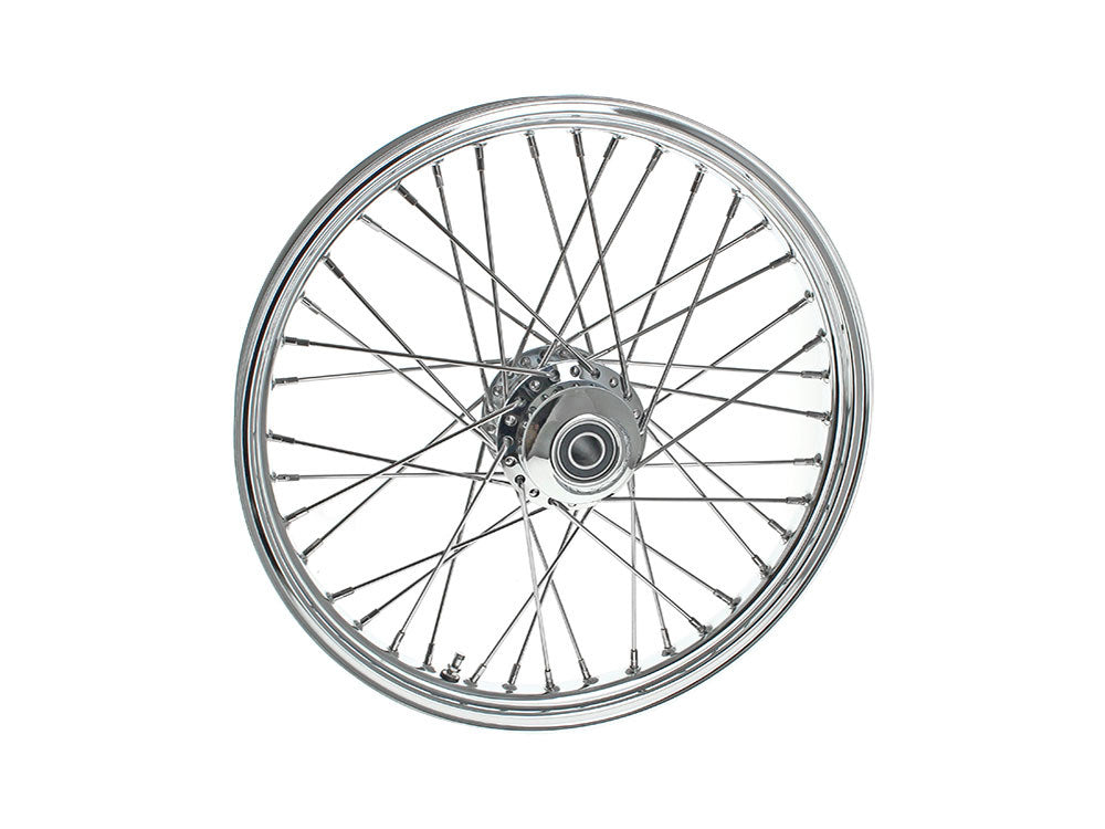 21in. x 2.15in. 40 Spoke Cross Laced Front Wheel - Chrome. Fits FX Softail 2011-2015. - DNA Specialty