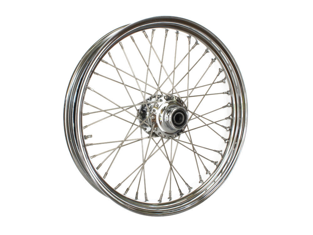 21in. x 3.5in. 40 Spoke Cross Laced Front Wheel - Chrome. Fits Touring 2008up - DNA Specialty