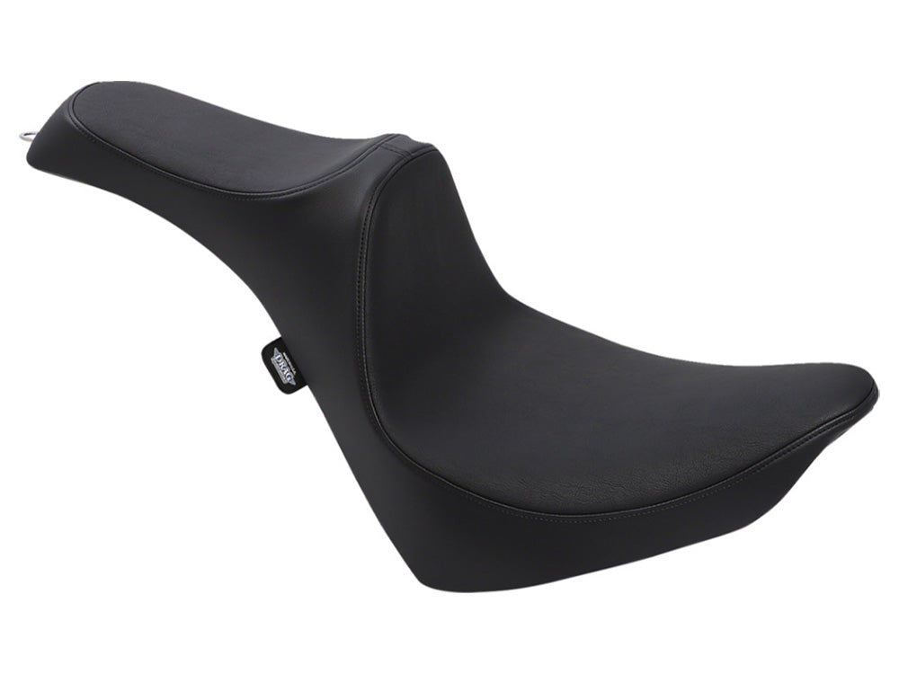 Predator 3 Dual Seat - Smooth Black. Fits Softail Deluxe 2018-2020, Slim 2018-2021, Standard 2020-2024 & Street Bob & Heritage Classic 2018up - Drag Specialties