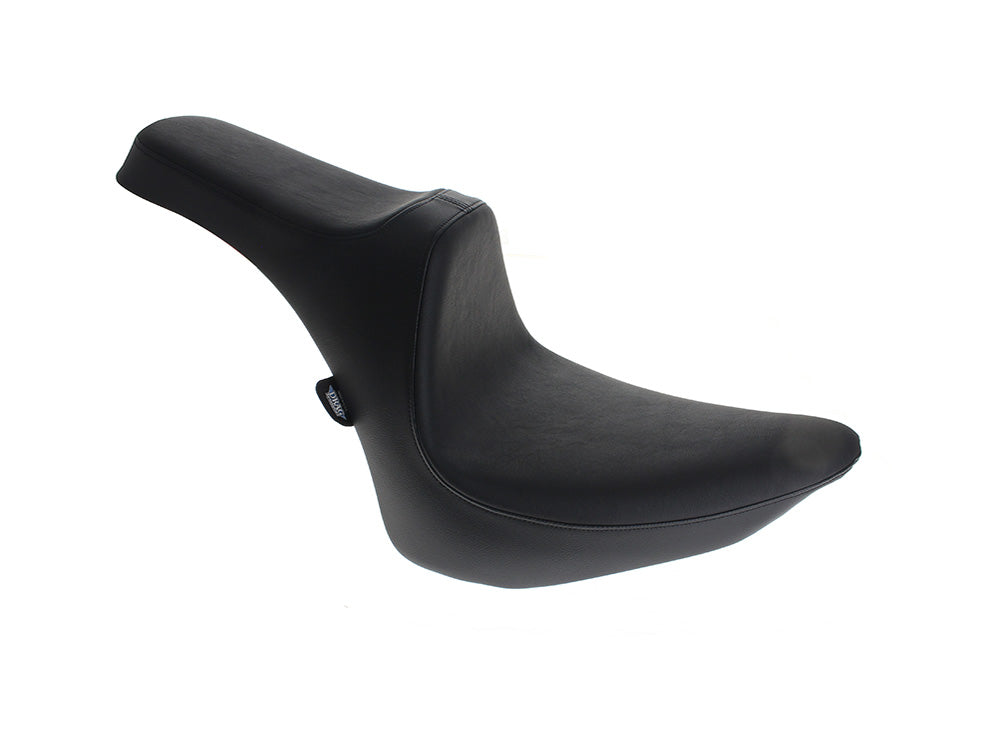 Predator 3 Dual Seat - Smooth Black. Fits Softail 1984-1999 - Drag Specialties