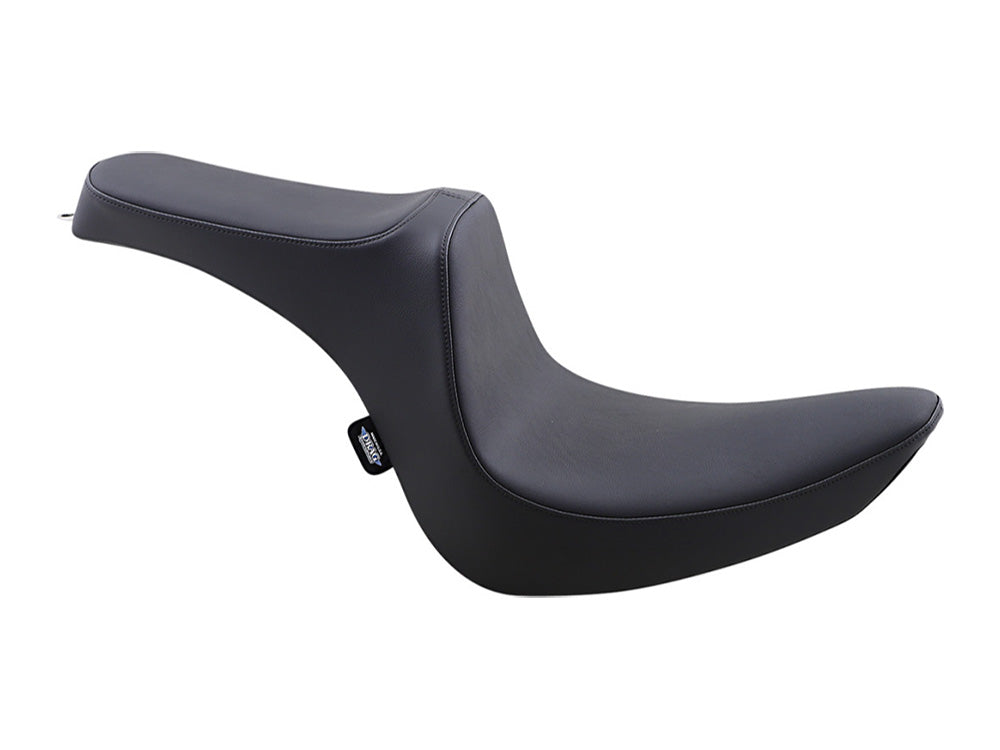 Predator 3 Dual Seat - Smooth Black. Fits Softail 2006-2017 with OEM 200 Rear Tyre - Drag Specialties