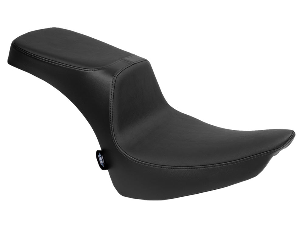 Performance Predator 2up Dual Seat - Smooth Black. Fits Softail 2000-2017 with 130 or 150 OEM Rear Tyre - Drag Specialties