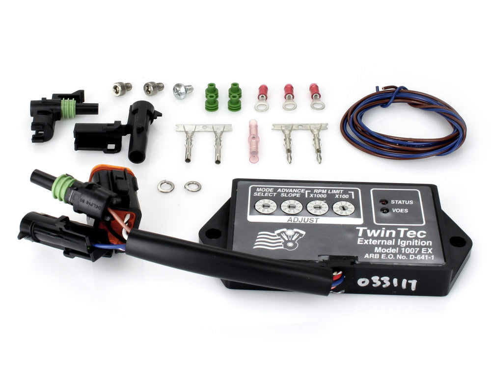 External Ignition Module with 8 Pin Rectangle Plug. Fits Evolution Big Twin 1995-1998 and Sportster 1994-1997. - Daytona Twin Tec