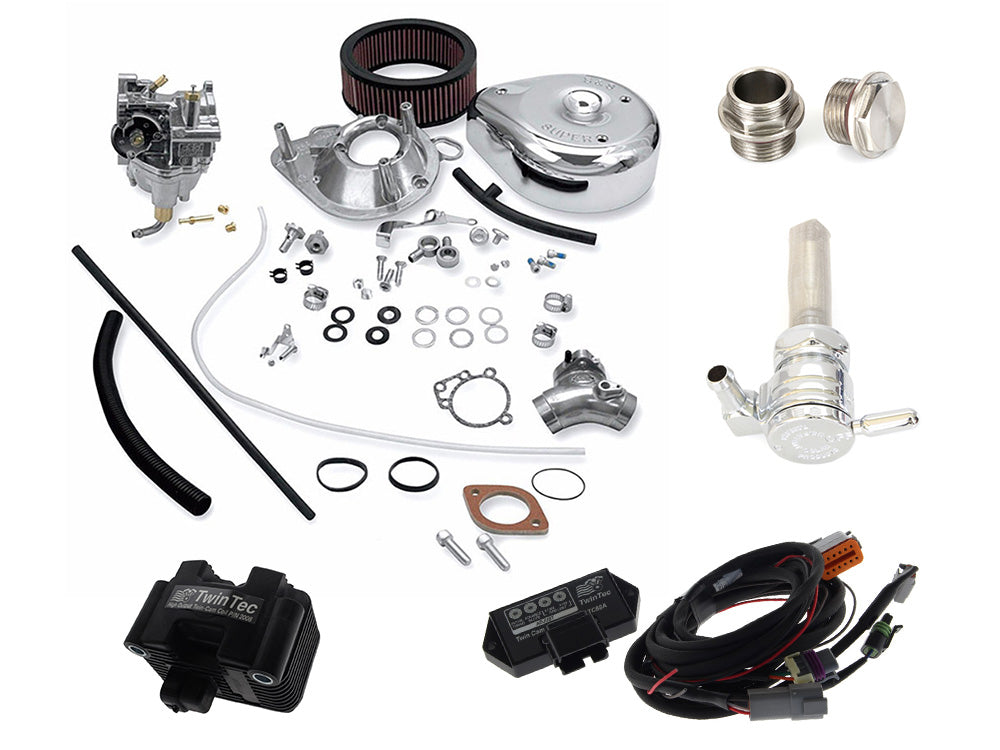 Delphi Fuel Injection to Carb Conversion Kit. Fits Softail, Dyna & Touring 2004-2006 - Rollies Speed Shop