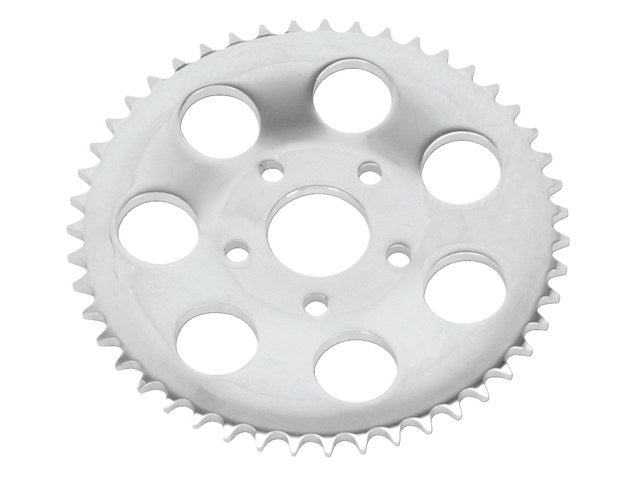 51 Tooth Rear Chain Sprocket with 13mm Offset - Chrome. Fits FXR 1980-1985. - Eastern Motorcycle Parts