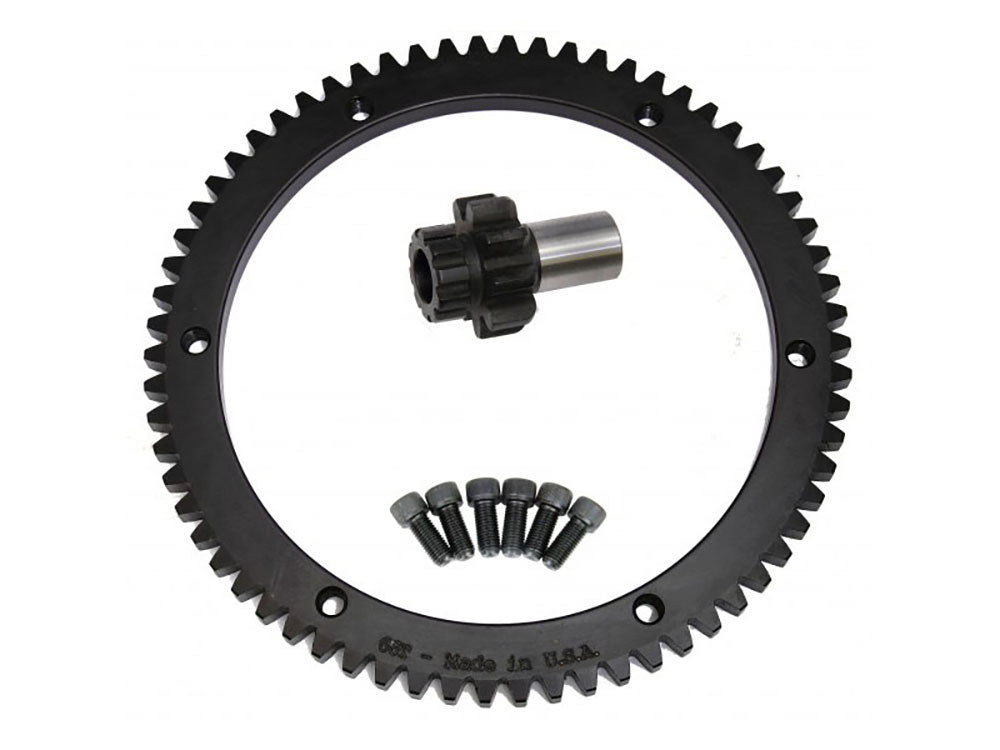66 Tooth Starter Ring Gear Kit. Fits Dyna 1998-2005, Softail 1998-2006 & Touring 1998-2006 - Evolution Industries