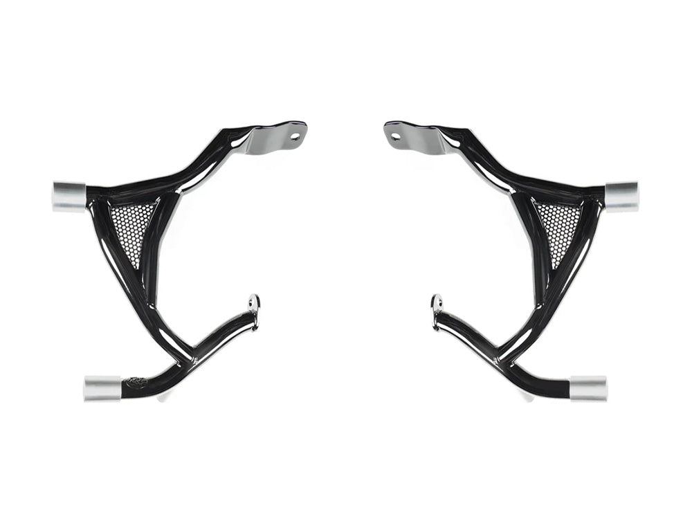 Road Warrior Rear Crashbars - Gloss Black. Fits Touring 2024up - Factory 47 Handlebars