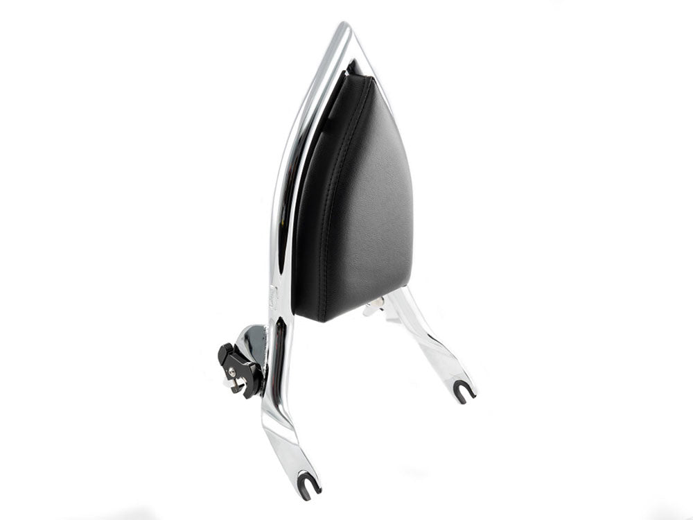 Diablo Sissy Bar Backrest - Chrome. Fits Touring 2009up. - Factory 47 Handlebars
