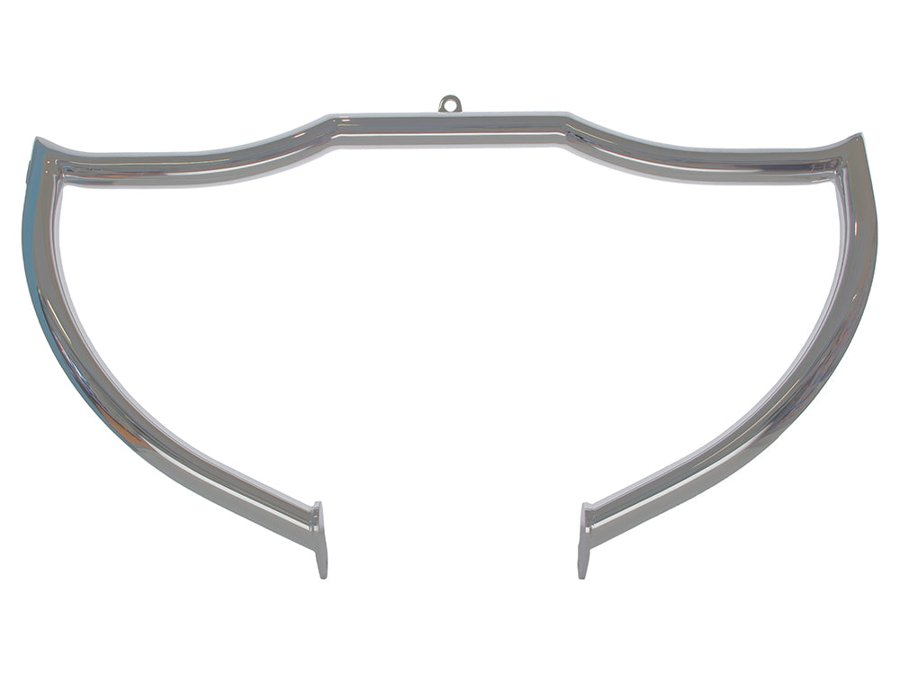 Shield Front Crashbar - Chrome. Fits Softail 2001-2017. - Factory 47 Handlebars