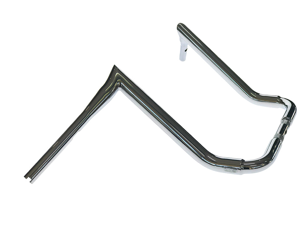 16in. x 1-1/2in. Assault Handlebar - Chrome. Fits Ultra Models 1996-2024 and Street Glide 1996-2023 - Factory 47 Handlebars