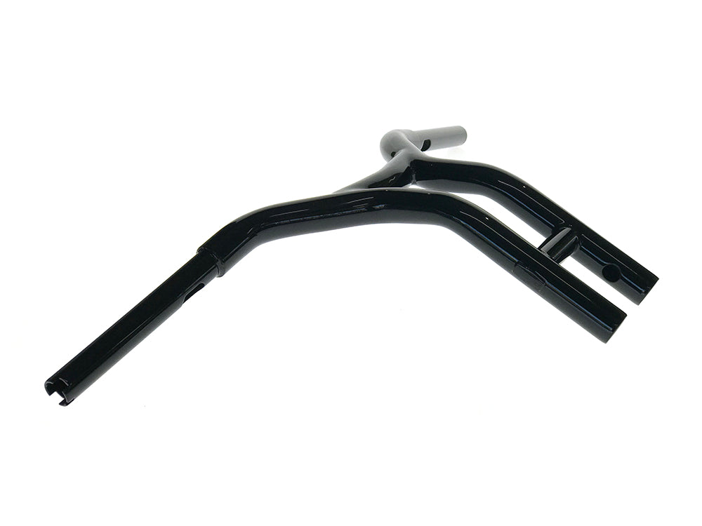 12in. x 1-1/4in. Cali Pullback T-Bar Handlebar - Gloss Black. - Factory 47 Handlebars