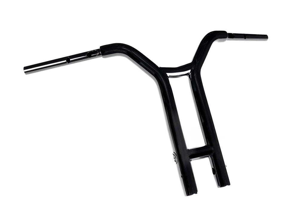 16in. x 1-1/2in. Factory Racing Straight T-Bar Handlebar - Gloss Black. Fits CVO Road Glide 2023up & Road Glide 2024up - Factory 47 Handlebars