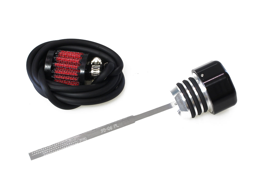Vented Dipstick - Black. Fits Touring 1993-2006. - Feuling