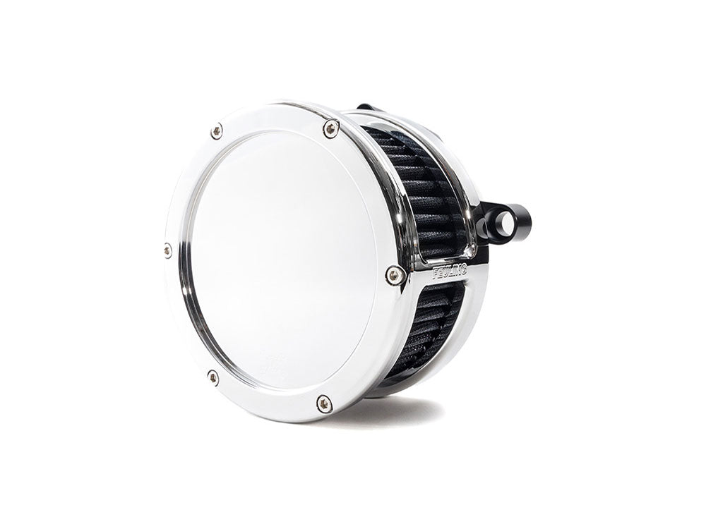 BA Air Cleaner Kit - Chrome with Solid Cover. Fits CVO Touring 2023up, Street Glide & Road Glide 2024up, Touring 2025up & Softail 2025up - Feuling