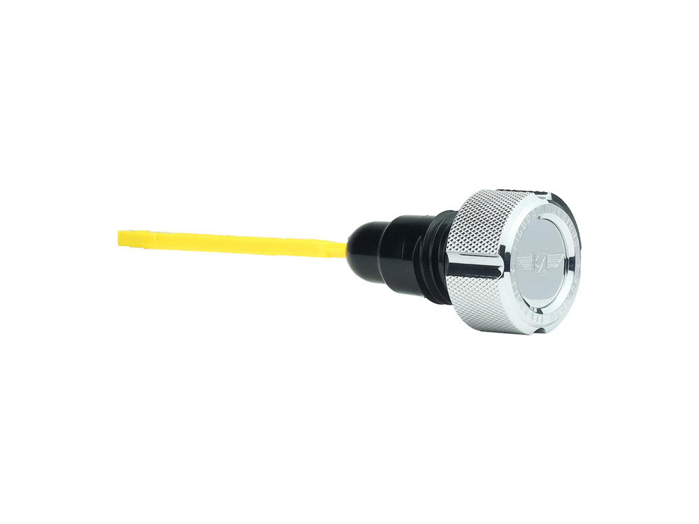 Magnetic Engine Oil Dipstick - Silver. Fits Touring 2007-2016 - Figurati Designs