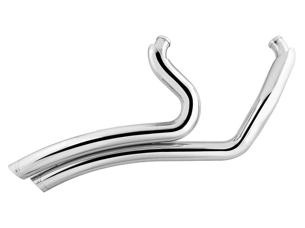 Sharp Curve Radius Exhaust - Chrome with Chrome End Caps. Fits Touring 2017up. - Freedom Performance Exhaust