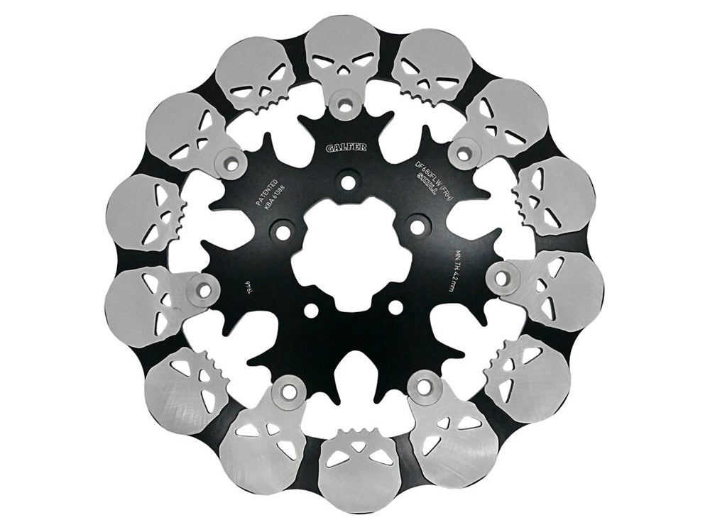 11.5in. Front Skull Floating Disc Rotor. Fits Big Twin & Sportster 2000-2014. - Gbrakes