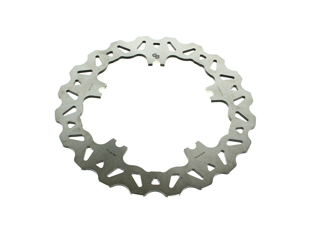 11.8in. Front Wave Disc Rotor - Stainless Steel. Fits V-Rod & Dyna 2006-2017 Models with OEM Cast Wheel. - Gbrakes