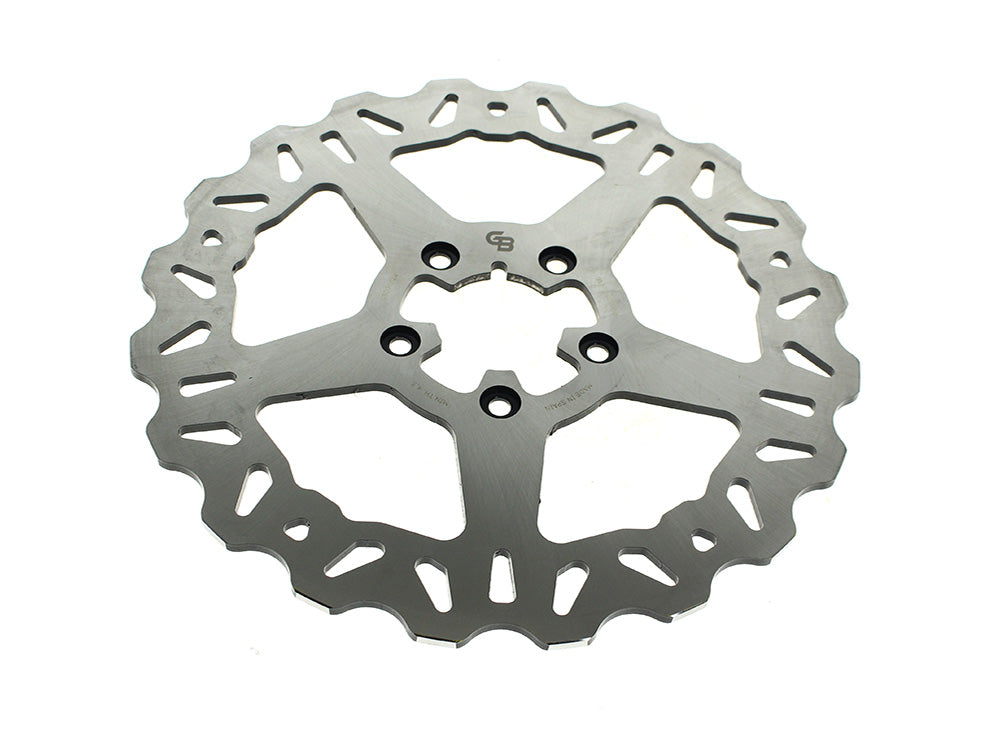 11.5in. Front Solid Mount Wave Disc Rotor. Fits Big Twin & Sportster 1984-1999. - Gbrakes
