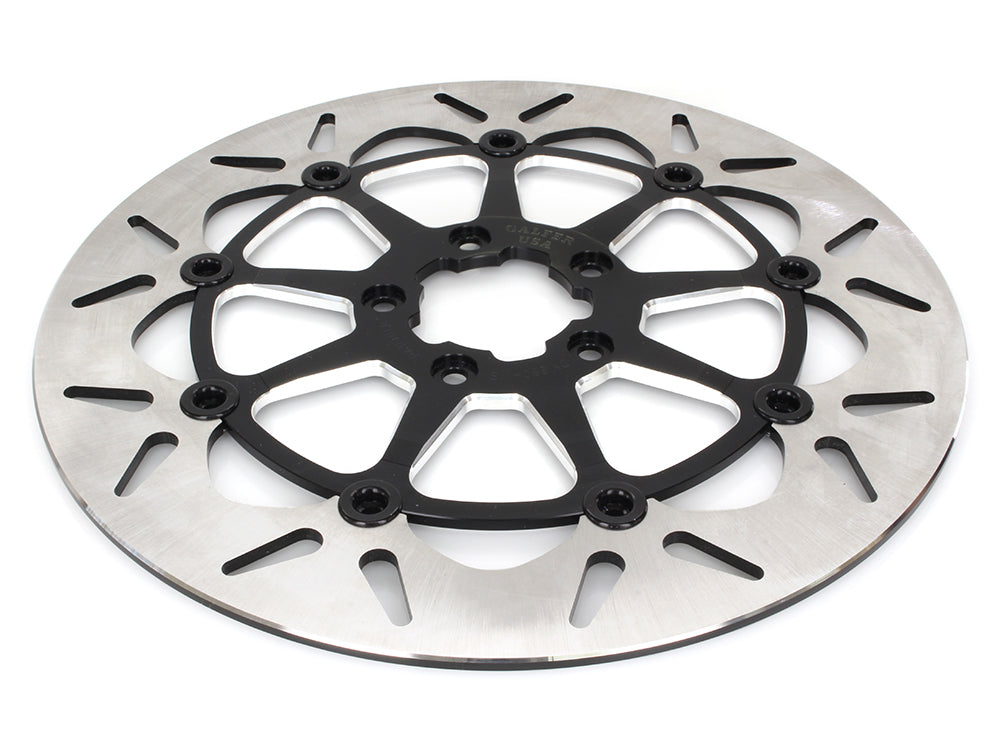 13in. Front Round Floating Disc Rotor with Contrast Cut Carrier. Fits most Big Twin 2000up when upgrading to 13in. x 6 Piston Caliper. - Gbrakes