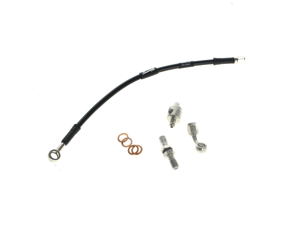 Rear Brake Line - Black. Fits Touring 1997-2007 - Goodridge
