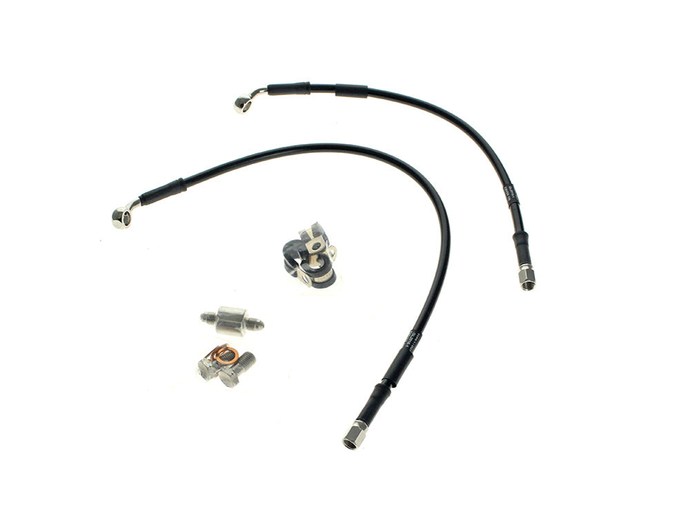 Rear Brake Line - Black. Fits Sportster 2004-2013 - Goodridge