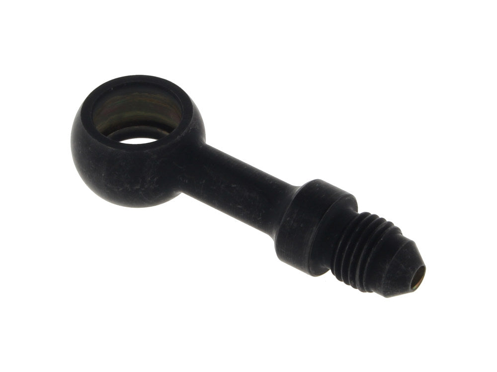 Black 7/16in. ID, 180 Degree Straight Banjo - Male #3 End. - Goodridge