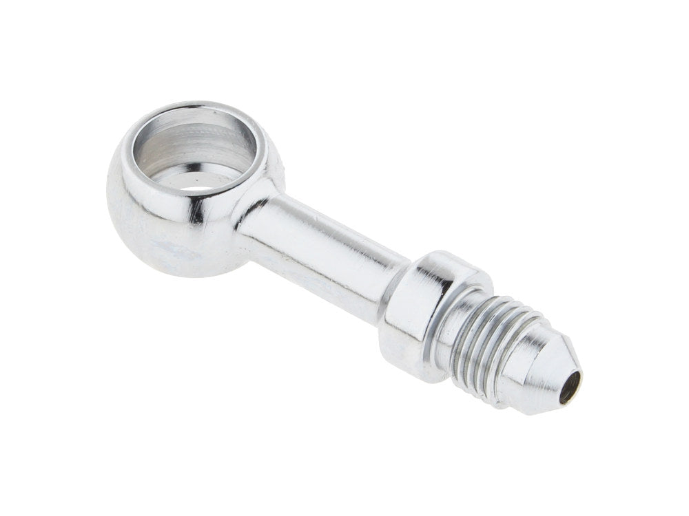 Chrome 7/16in. ID, 180 Degree Straight Banjo - Male #3 End. - Goodridge