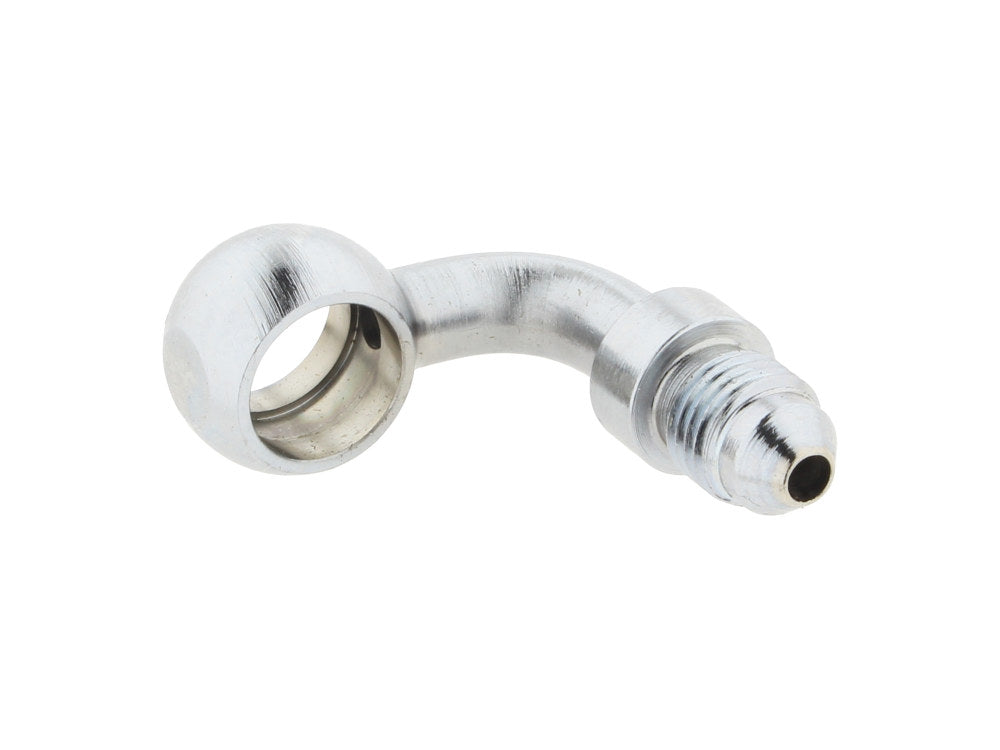 Chrome 7/16in. ID, 90 Degree Banjo - Male #3 End. - Goodridge