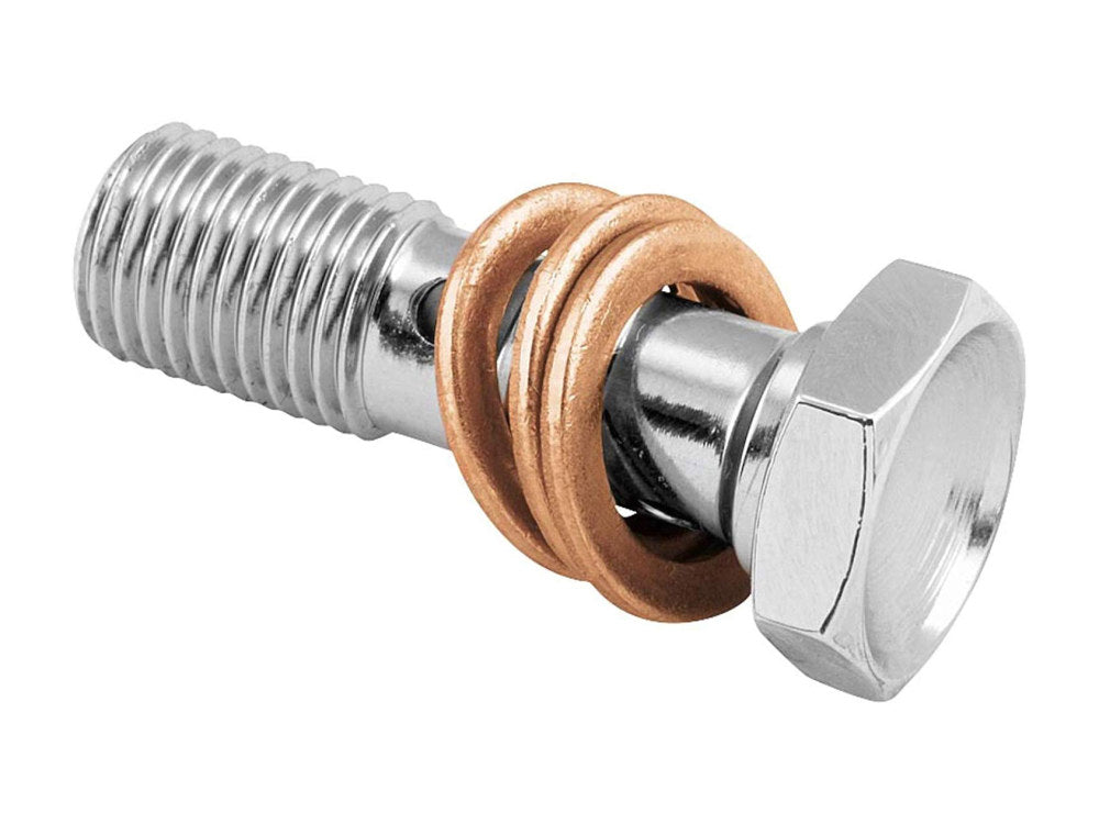 3/8in. Double Banjo Bolt - Chrome. - Goodridge