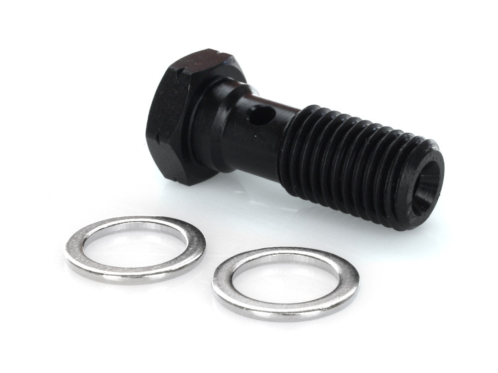 12mm M12 x 1.50 Banjo Bolt - Black. - Goodridge