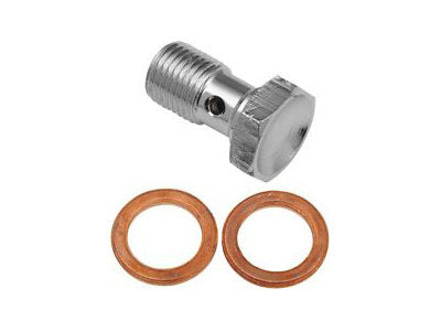 12mm M12 x 1.50 Banjo Bolt - Chrome. - Goodridge