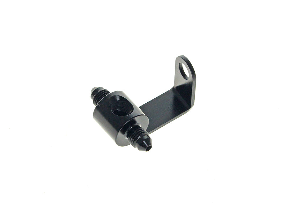AN3 Rear Brake Tee - Black. Fits Sportster 1988-2003 - Goodridge