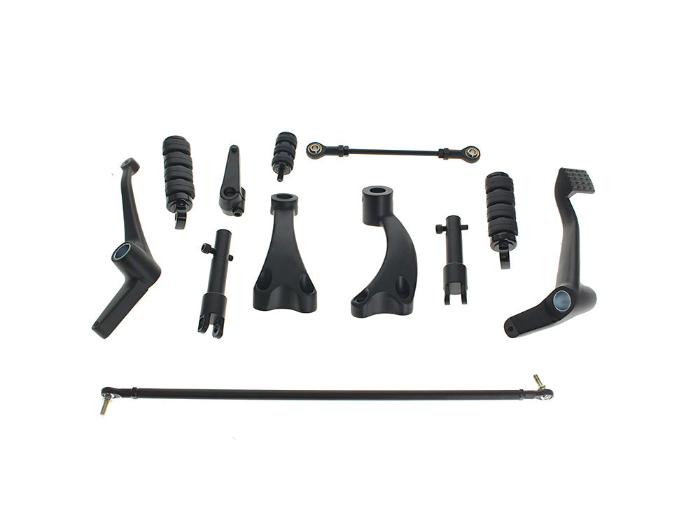 Forward Controls - Black. Fits Sportster 2004-2013 - Rollies Speed Shop