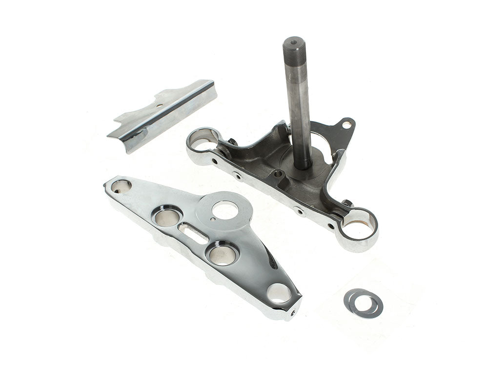 Triple Tree Kit - Chrome. Fits FX Softail 1984-1999 & FXWG 1980-1986 - Rollies Speed Shop