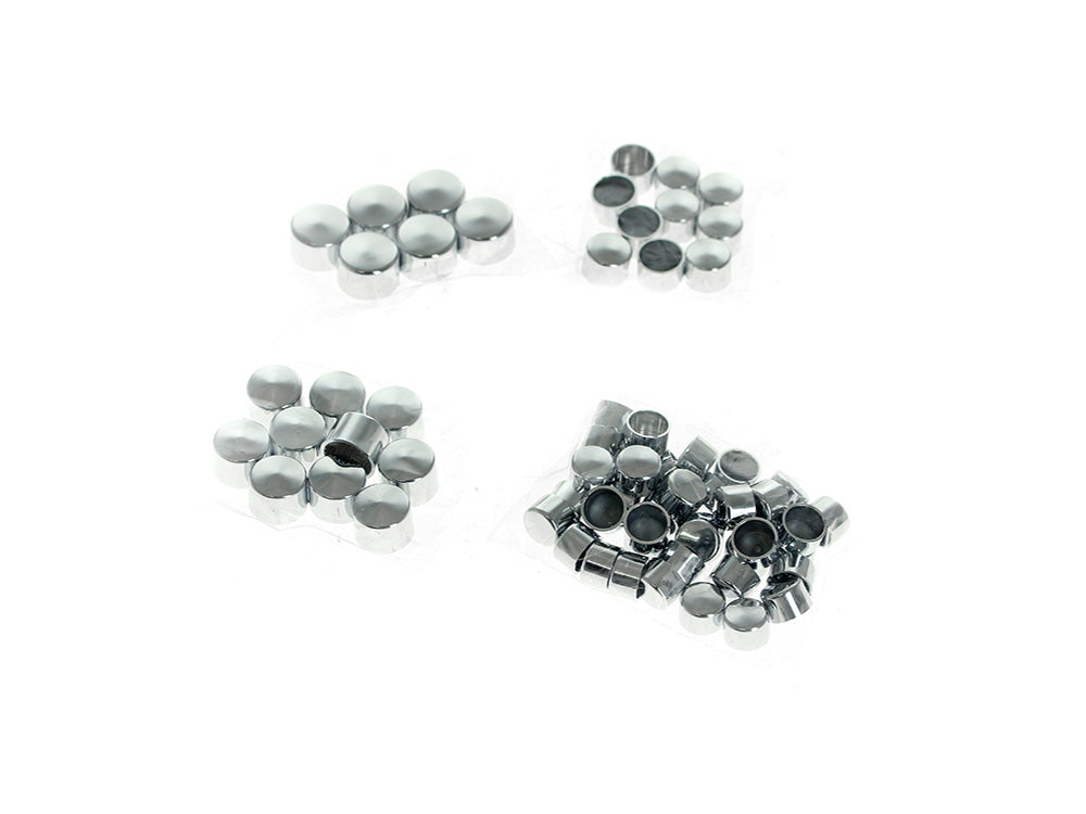 Engine, Transmission & Primary Kool Kaps Bolt Cover Kit - Chrome. Fits Milwaukee-Eight 2017up - Rollies Speed Shop