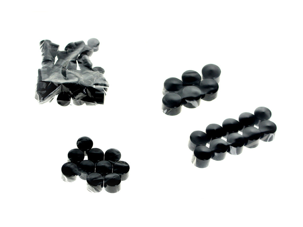 Engine, Transmission & Primary Kool Kaps Bolt Cover Kit - Black. Fits Milwaukee-Eight 2017up - Rollies Speed Shop
