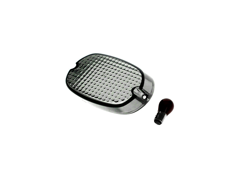 Taillight Lens - Smoke Low Profile. Fits most Big Twin & Sportster 1973-1998. - Rollies Speed Shop