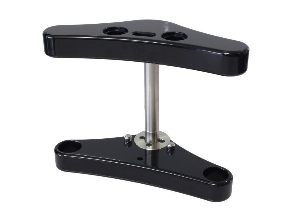 3 Degree Raked 39mm Wide Glide Conversion Triple Tree Kit - Black. Fits Sportster 1988-2003, FXR 1988-1994 & Dyna 1991-2005. - Hawg Halters