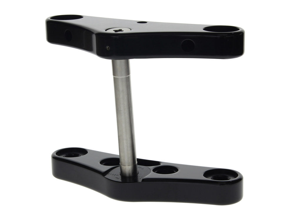 5 Degree Raked Wide Glide Conversion Triple Tree Kit - Black. Fits Rocker 2008-2010 with 23in. Wheel Conversion. - Hawg Halters