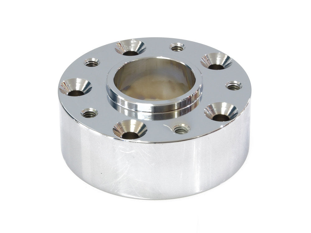 Disc Rotor Spacer - Chrome. Fits 39mm 1984-1999 Wide Glide Conversions. - Hawg Halters