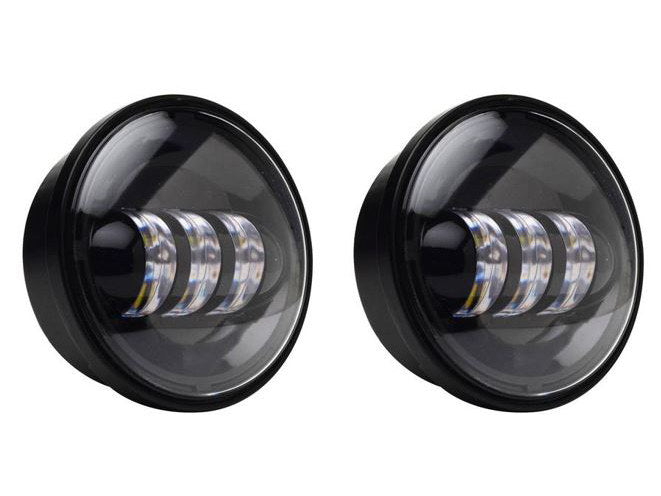 4-1/2in. LED Passing Lamp Inserts - Black. - Hoglights