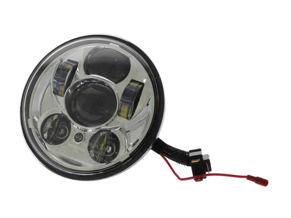 50w 5-3/4in. Headlight with Parker Light - Chrome. Fits most Yamaha. - Hoglights