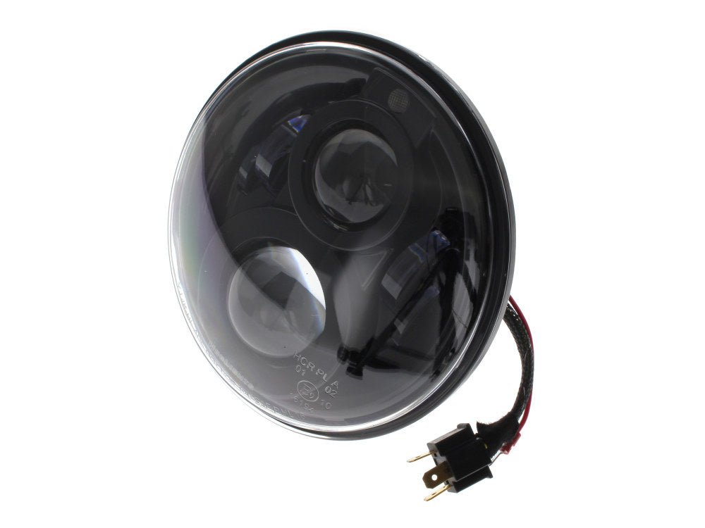 7in. LED HeadLight Insert with Parker - Black. Fits Most H-D, Indian Chief Classic & Dark Horse Models with 7in. Headlight. - Hoglights