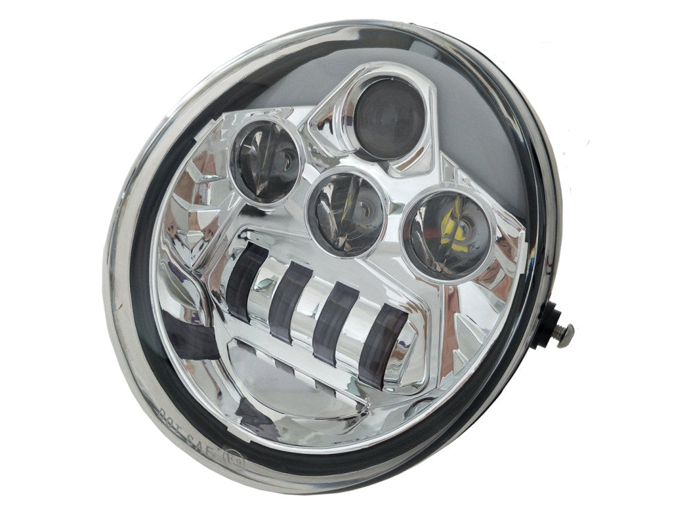 5-3/4in. LED HeadLight Insert with DRL - Chrome. Fits Night Rod Special 2012-2017 & Muscle 2009-2017. - Hoglights