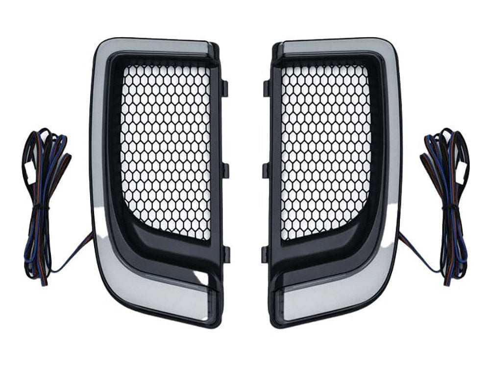 FusionFX Lower Fairing LED Lights - Black. Fits Touring 2014up with Lower Fairing - Hoglights